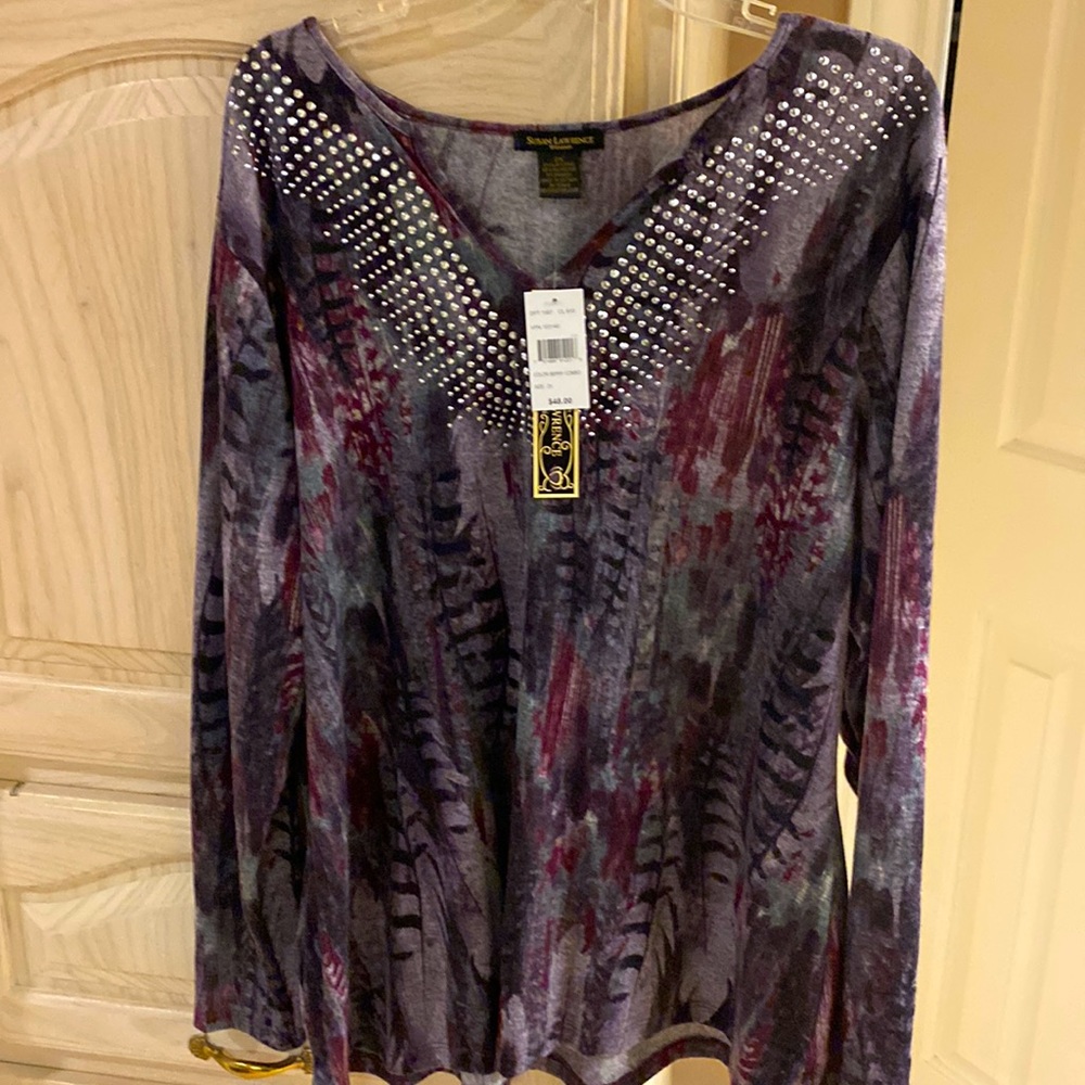 Womens purple tunic. NWT size 2X